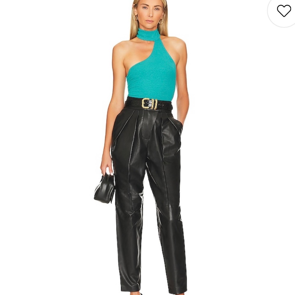NWT! L’academie x revolve black leather pants
